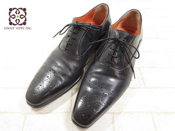 âç¾å ãµã³ãã¼ã santoni ã¡ããªãªã³ ã¬ã¶ã¼ã·ã¥ã¼ãº MZ1562 26000